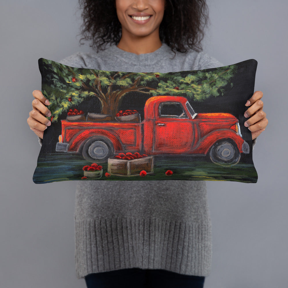 Red Truck Fall Pillow